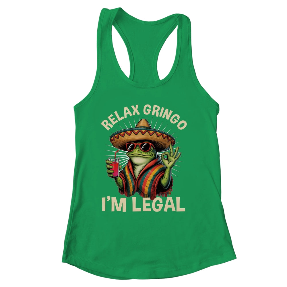 Relax Gringo I'm Legal Mexican Lizard Funny Immigration Shirt & Tank Top | siriusteestore
