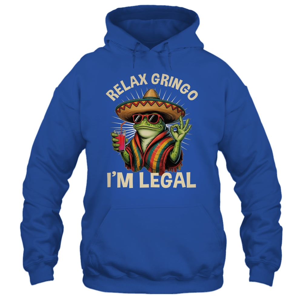 Relax Gringo I'm Legal Mexican Lizard Funny Immigration Shirt & Tank Top | siriusteestore