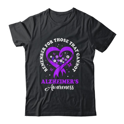 Remember For Those That Cannot Alzheimer's Awareness Ribbon Shirt & Hoodie | siriusteestore