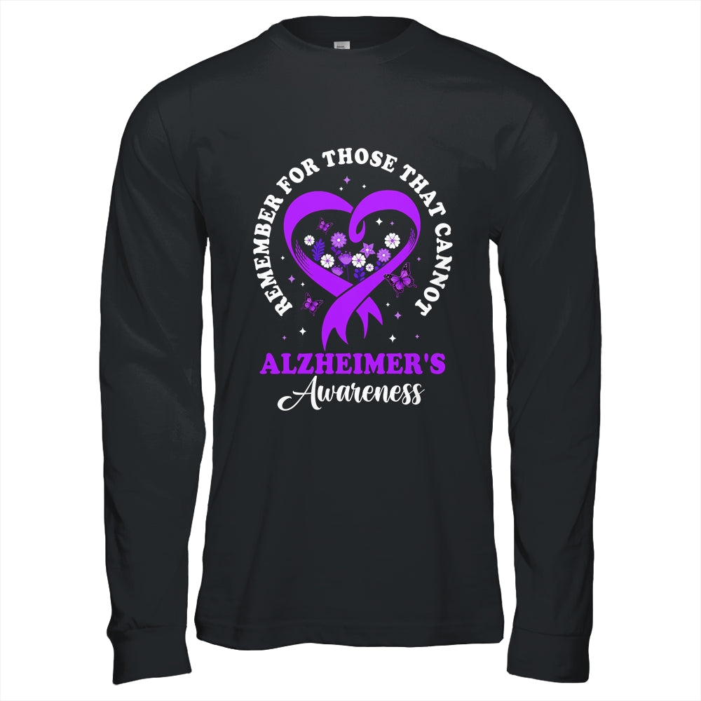 Remember For Those That Cannot Alzheimer's Awareness Ribbon Shirt & Hoodie | siriusteestore