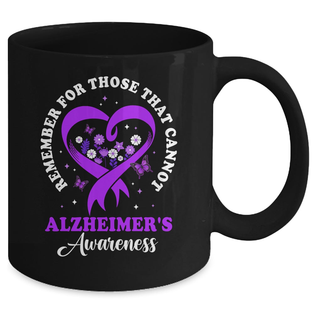 Remember For Those That Cannot Alzheimer's Awareness Ribbon Mug | siriusteestore