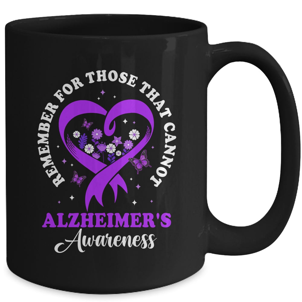 Remember For Those That Cannot Alzheimer's Awareness Ribbon Mug | siriusteestore