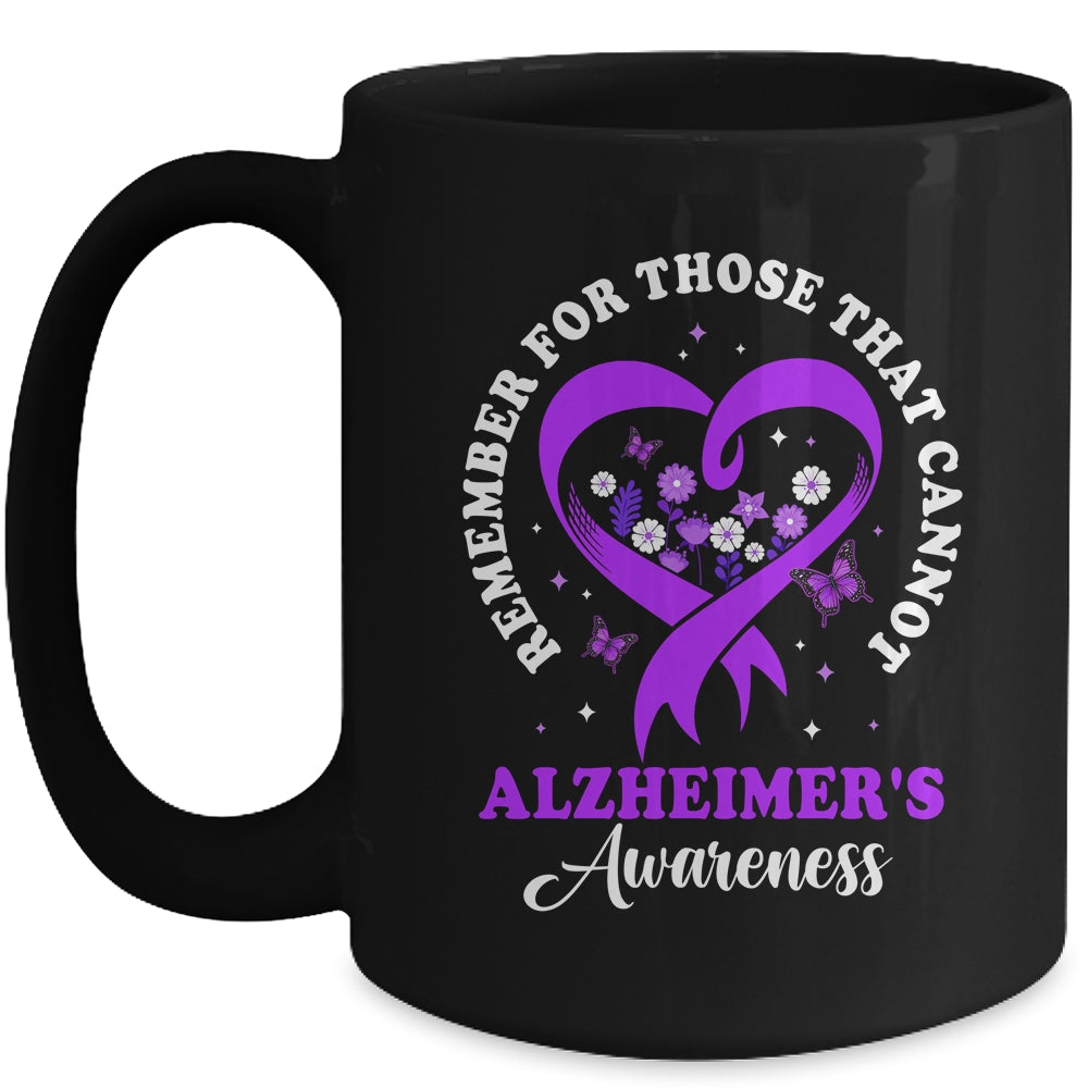 Remember For Those That Cannot Alzheimer's Awareness Ribbon Mug | siriusteestore