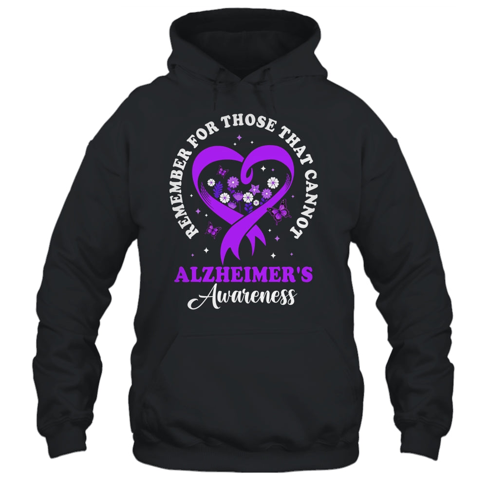 Remember For Those That Cannot Alzheimer's Awareness Ribbon Shirt & Hoodie | siriusteestore