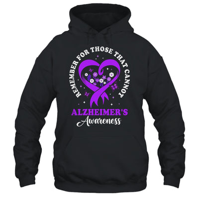 Remember For Those That Cannot Alzheimer's Awareness Ribbon Shirt & Hoodie | siriusteestore