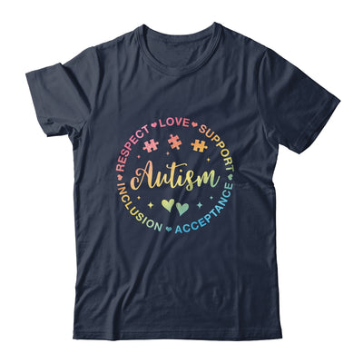 Respect Love Support Autism Awareness Month Women Men Kids Shirt & Tank Top | siriusteestore