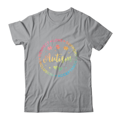 Respect Love Support Autism Awareness Month Women Men Kids Shirt & Tank Top | siriusteestore