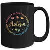 Respect Love Support Autism Awareness Month Women Men Kids Mug | siriusteestore