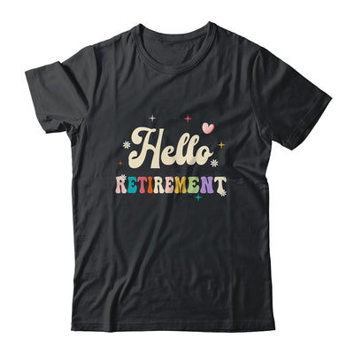 Retired 2024 Funny Hello Retirement For Women Groovy Shirt & Tank Top | siriusteestore
