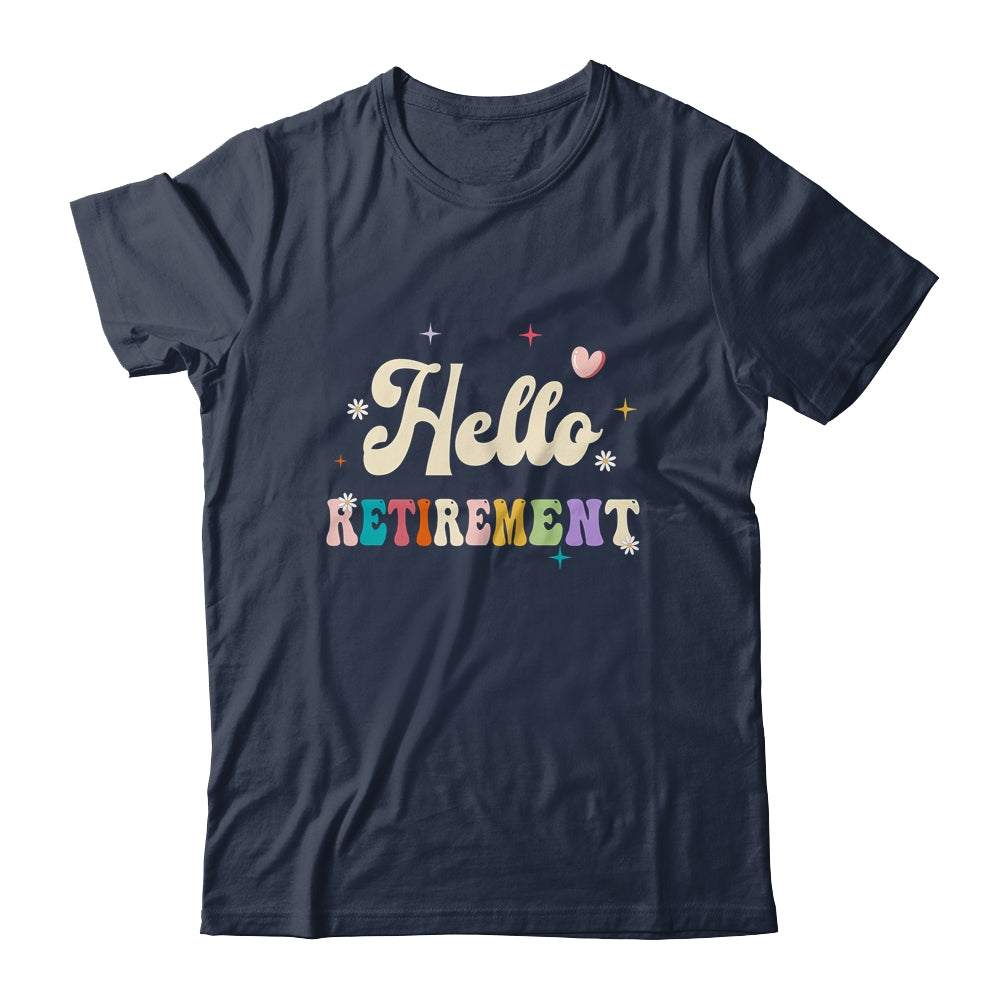 Retired 2024 Funny Hello Retirement For Women Groovy Shirt & Tank Top | siriusteestore