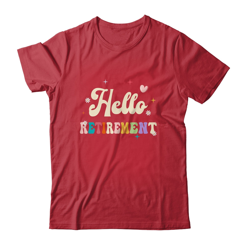 Retired 2024 Funny Hello Retirement For Women Groovy Shirt & Tank Top | siriusteestore