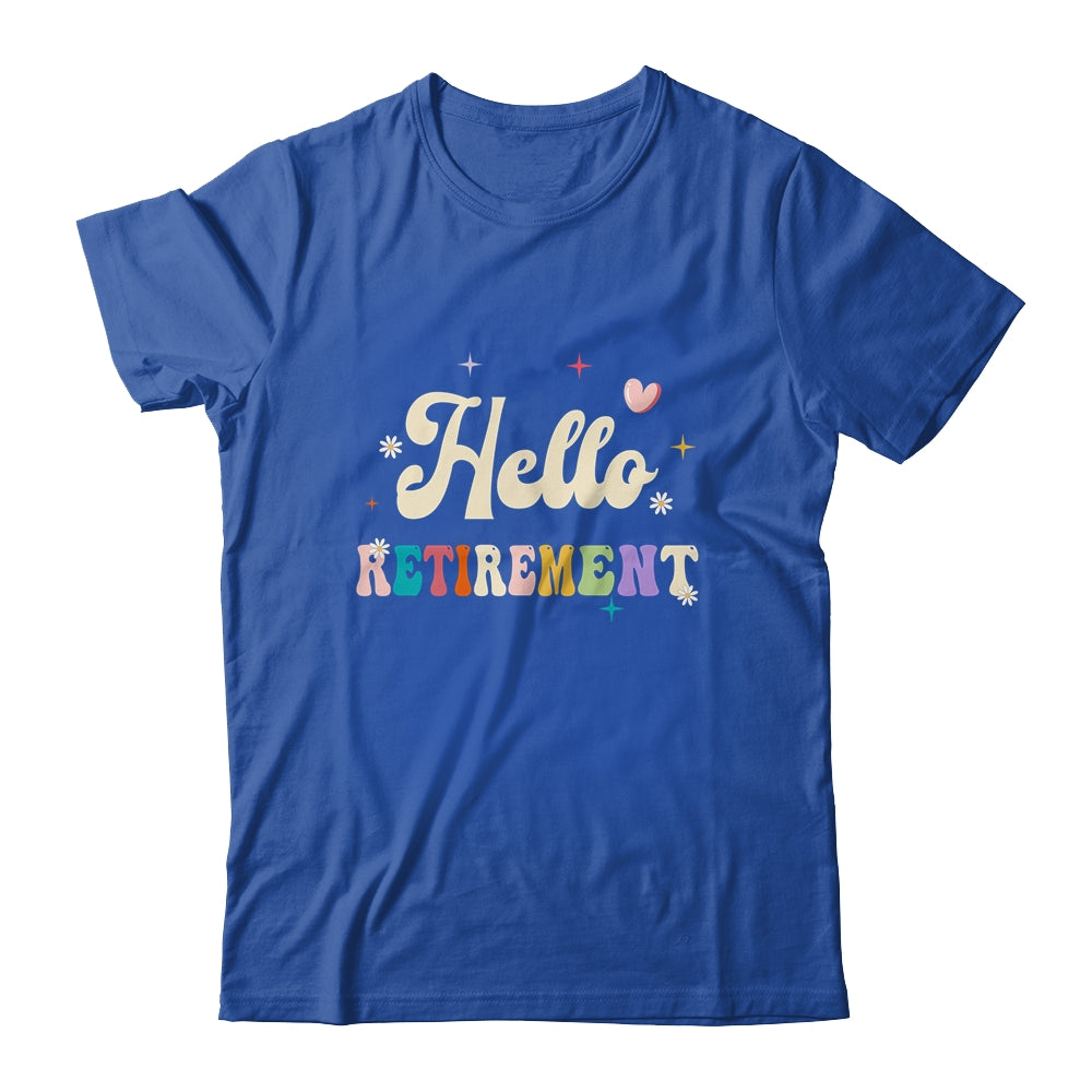 Retired 2024 Funny Hello Retirement For Women Groovy Shirt & Tank Top | siriusteestore