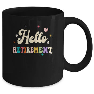Retired 2024 Funny Hello Retirement For Women Groovy Mug | siriusteestore