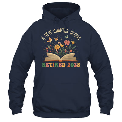 Retired 2025 A New Chapter Begins Retirement Teacher Women Shirt & Tank Top | siriusteestore