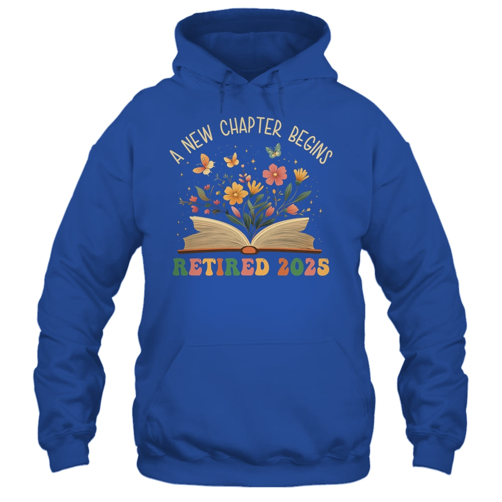 Retired 2025 A New Chapter Begins Retirement Teacher Women Shirt & Tank Top | siriusteestore