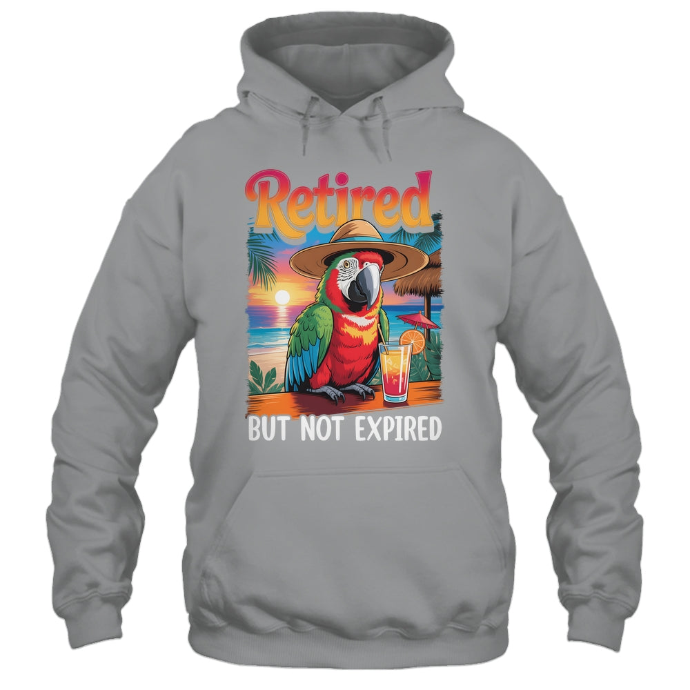 Retired But Not Expired Parrot Summer Vacation Retirement Shirt & Tank Top | siriusteestore