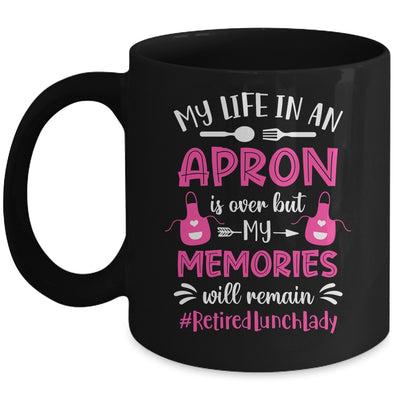 Retired Lunch Lady Cafeteria School Food Service Retirement Mug | siriusteestore