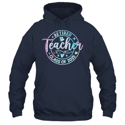 Retired Teacher Class Of 2025 Tie Dye Retirement School Shirt & Tank Top | siriusteestore