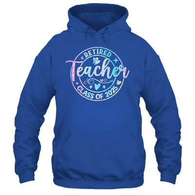 Retired Teacher Class Of 2025 Tie Dye Retirement School Shirt & Tank Top | siriusteestore