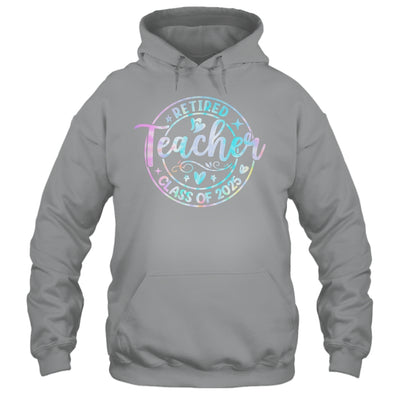 Retired Teacher Class Of 2025 Tie Dye Retirement School Shirt & Tank Top | siriusteestore