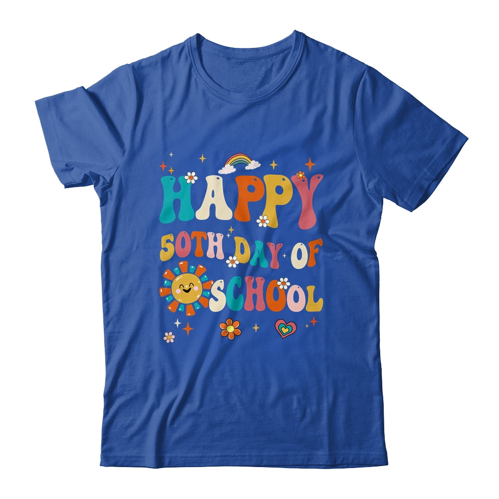 Retro 50 Days Of School 50th Day Of School Groovy Shirt & Hoodie | siriusteestore
