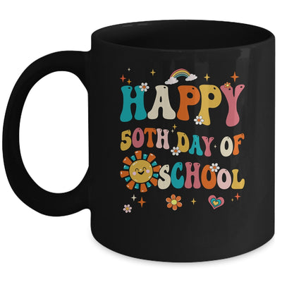 Retro 50 Days Of School 50th Day Of School Groovy Mug | siriusteestore