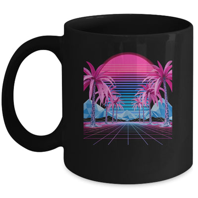 Retro 80s Vaporwave Aesthetic Palm Trees Sunset 90s Art Shirt & Tank top | siriusteestore