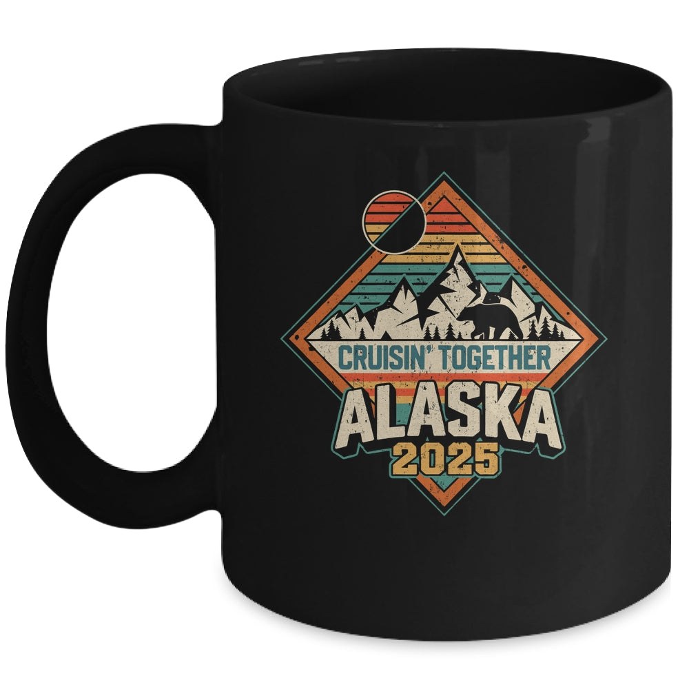 Retro Alaska Cruise 2025 Cruisin Together Vacation Family Mug | siriusteestore