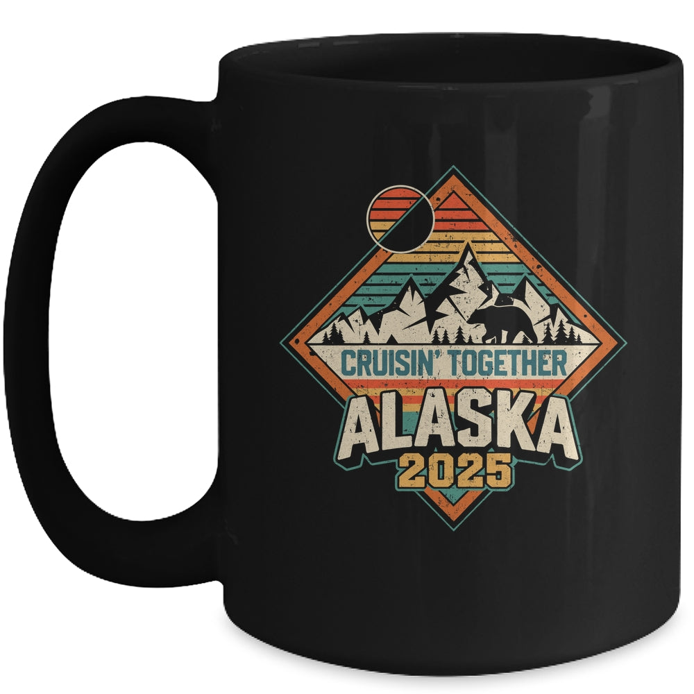 Retro Alaska Cruise 2025 Cruisin Together Vacation Family Mug | siriusteestore