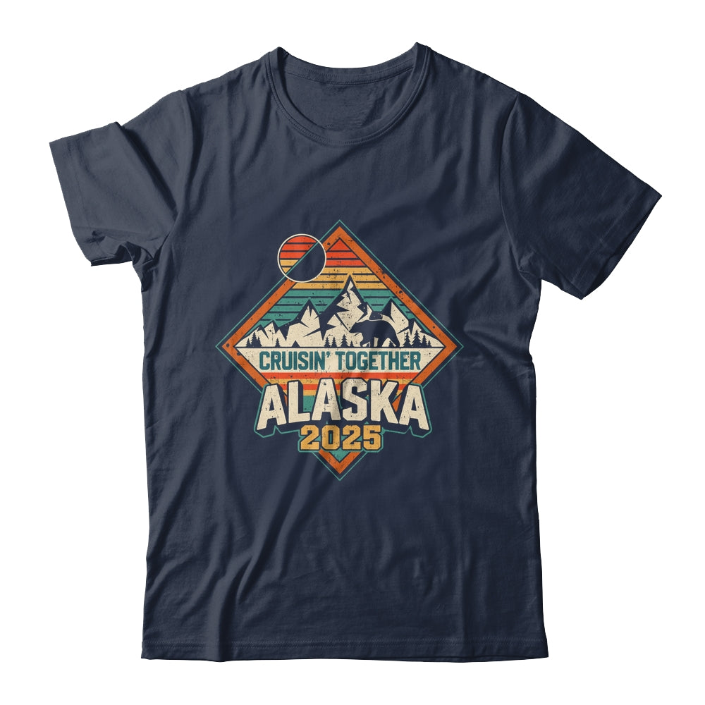 Retro Alaska Cruise 2025 Cruisin Together Vacation Family Shirt & Hoodie | siriusteestore