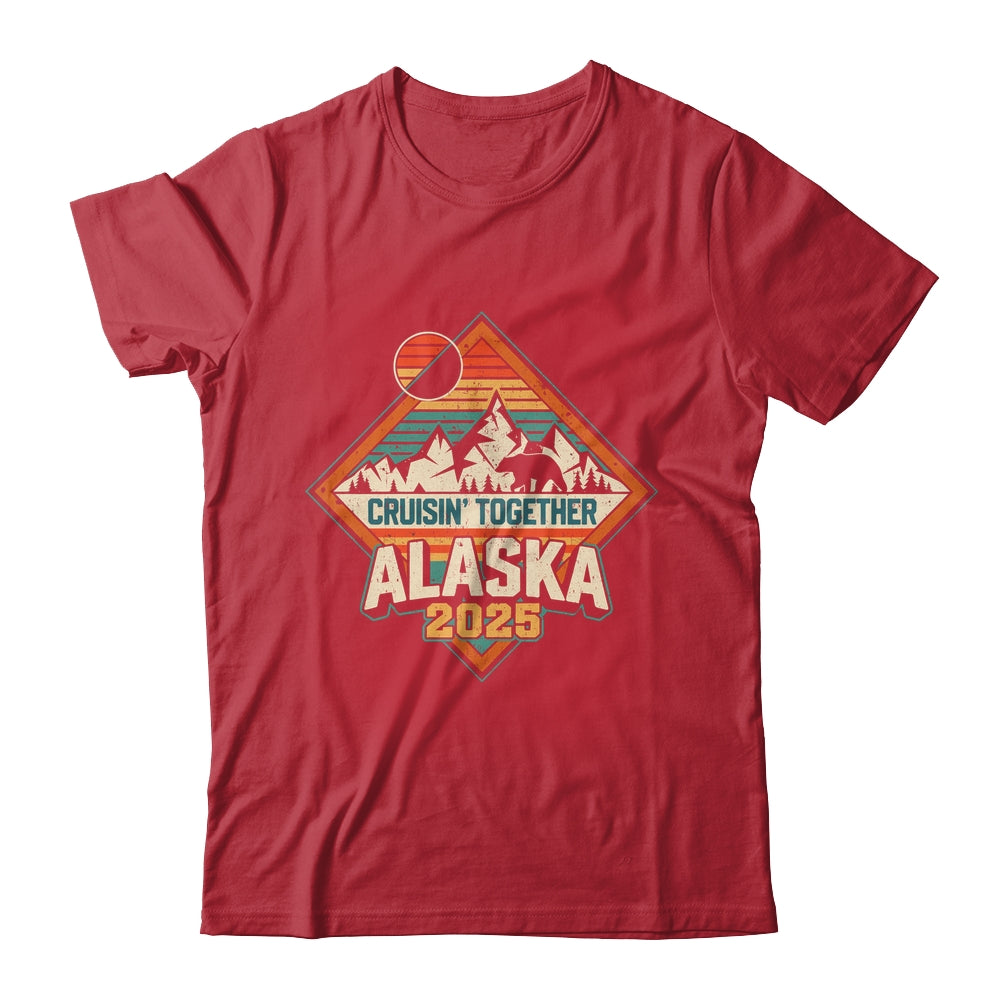 Retro Alaska Cruise 2025 Cruisin Together Vacation Family Shirt & Hoodie | siriusteestore