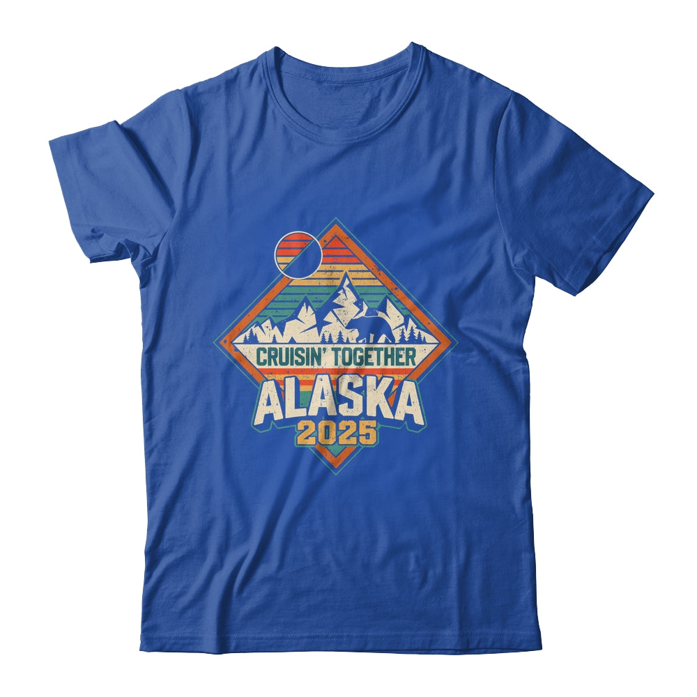 Retro Alaska Cruise 2025 Cruisin Together Vacation Family Shirt & Hoodie | siriusteestore