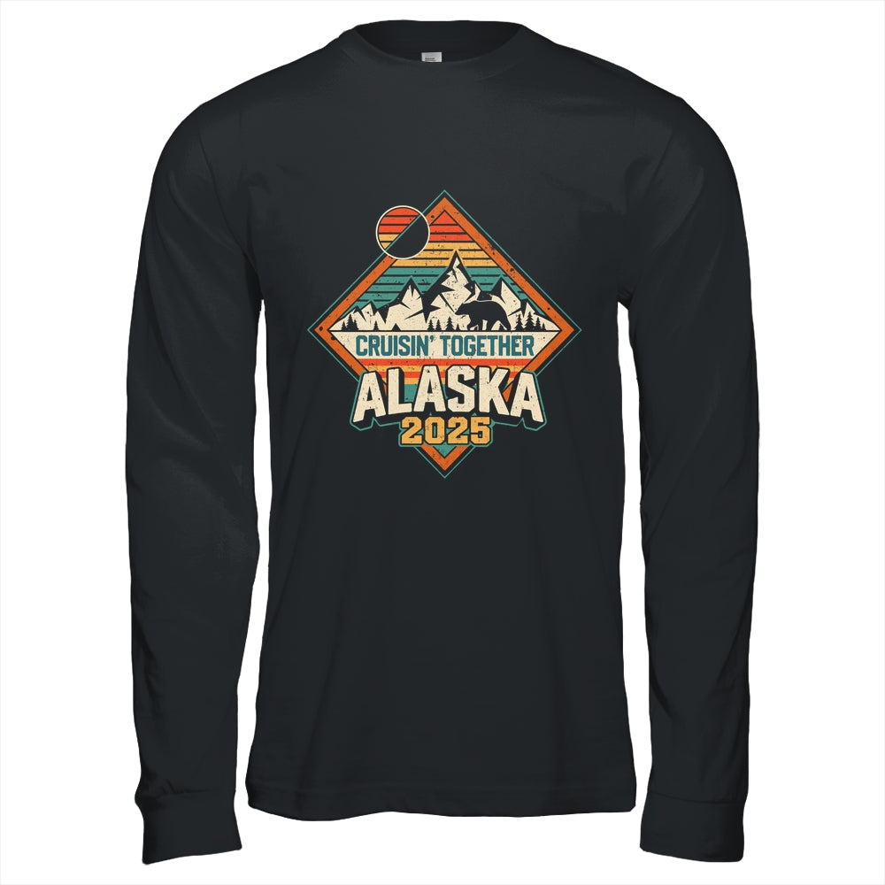 Retro Alaska Cruise 2025 Cruisin Together Vacation Family Shirt & Hoodie | siriusteestore