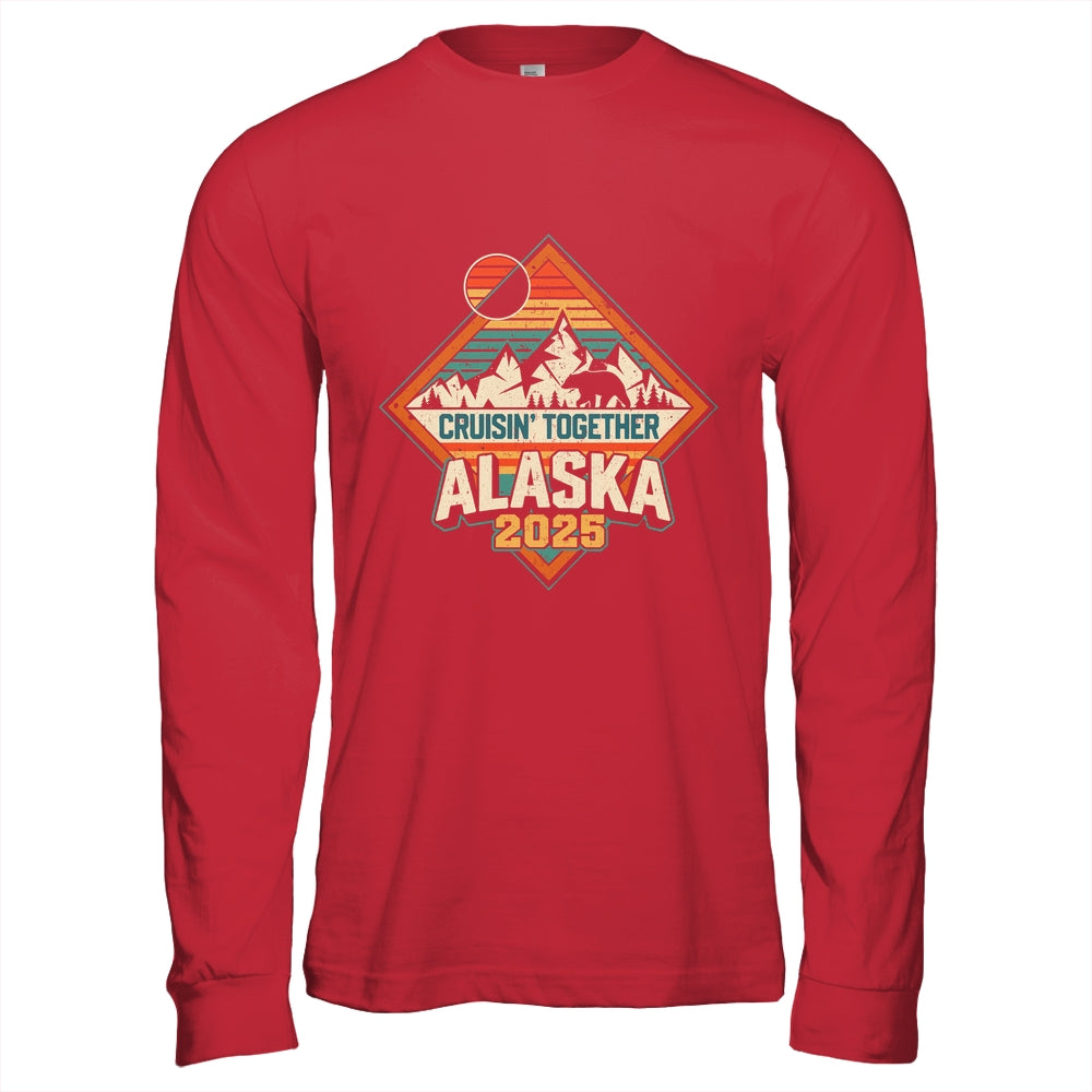 Retro Alaska Cruise 2025 Cruisin Together Vacation Family Shirt & Hoodie | siriusteestore