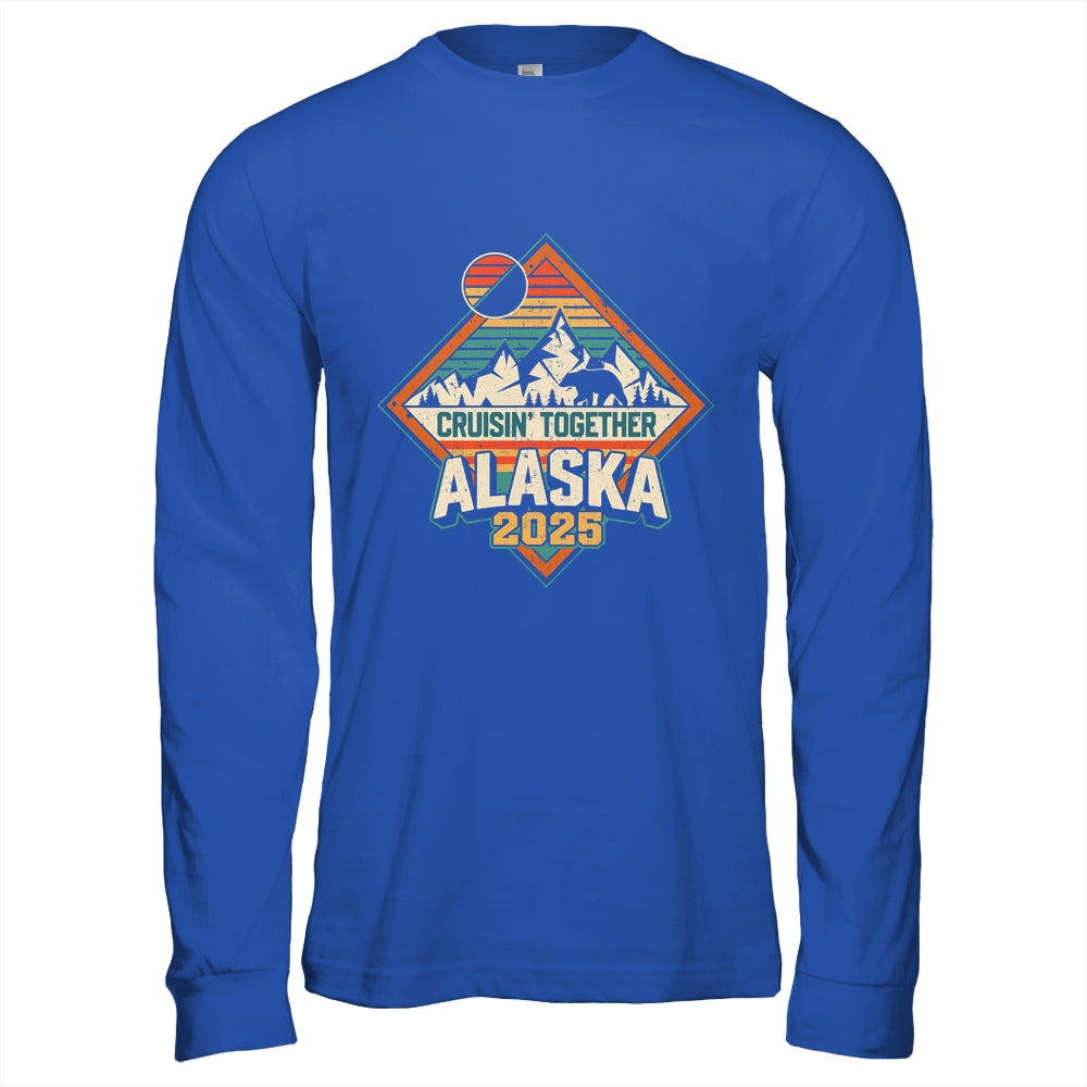 Retro Alaska Cruise 2025 Cruisin Together Vacation Family Shirt & Hoodie | siriusteestore
