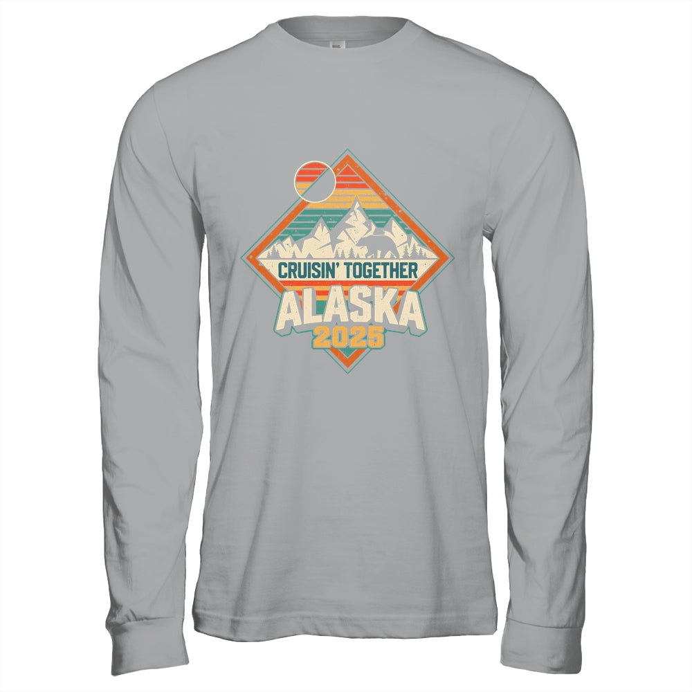 Retro Alaska Cruise 2025 Cruisin Together Vacation Family Shirt & Hoodie | siriusteestore