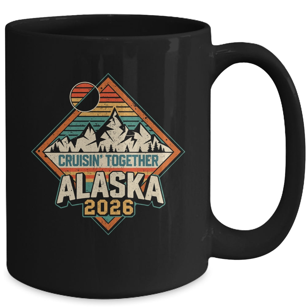 Retro Alaska Cruise 2026 Cruisin Together Vacation Family Mug | siriusteestore