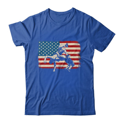 Retro American Wrestling US Flag Wrestling Wrestler Boy Mens Shirt & Hoodie | siriusteestore