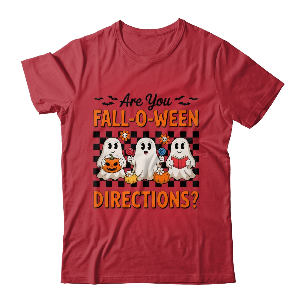Retro Are You Fall O Ween Directions Teacher Halloween Ghost Shirt & Sweatshirt | siriusteestore