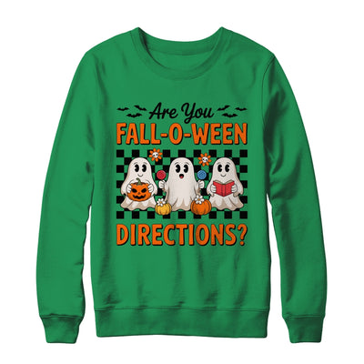 Retro Are You Fall O Ween Directions Teacher Halloween Ghost Shirt & Sweatshirt | siriusteestore