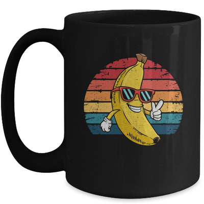 Retro Banana Novelty Fun For Men Women Kids Banana Lover Mug | siriusteestore