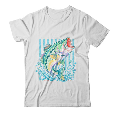 Retro Bass Fish Pastel Summer Fishing Graphic Preppy Coastal Shirt & Tank Top | siriusteestore