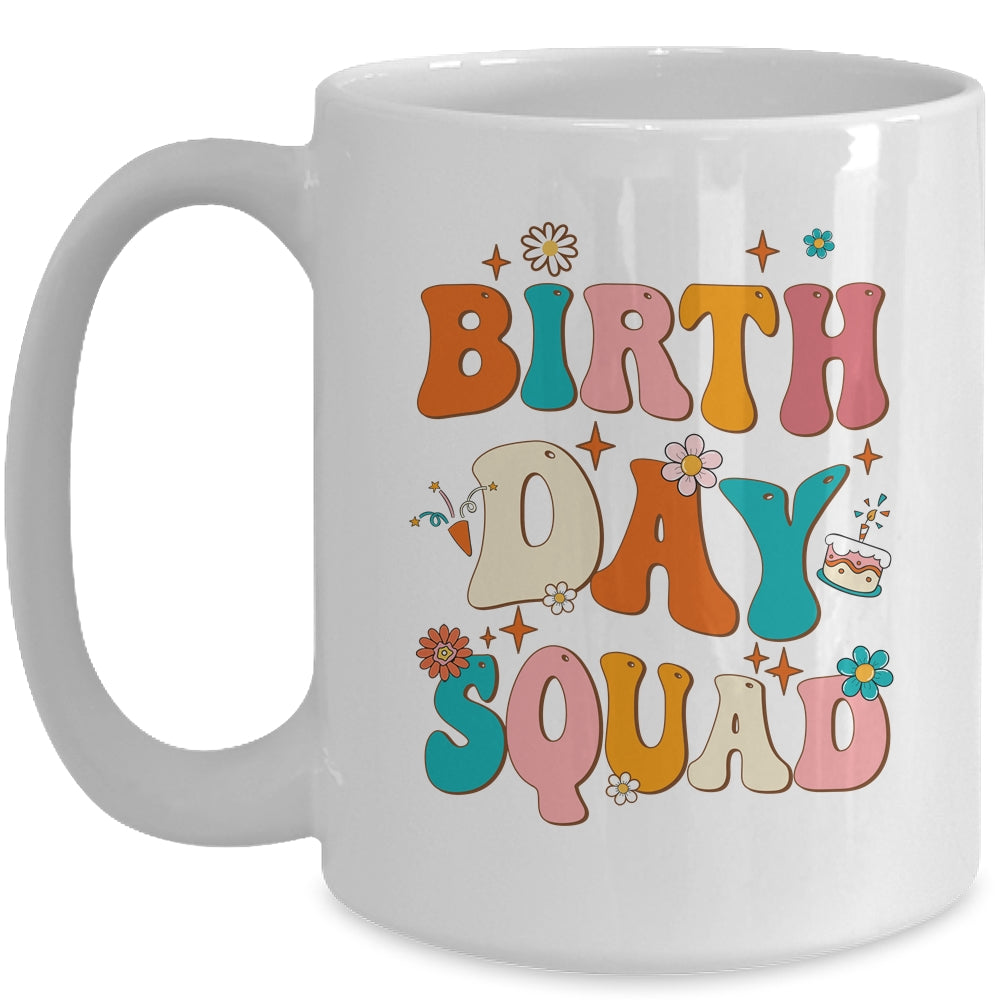 Retro Birthday Squad For Kids Girls Women Birthday Party Mug | siriusteestore