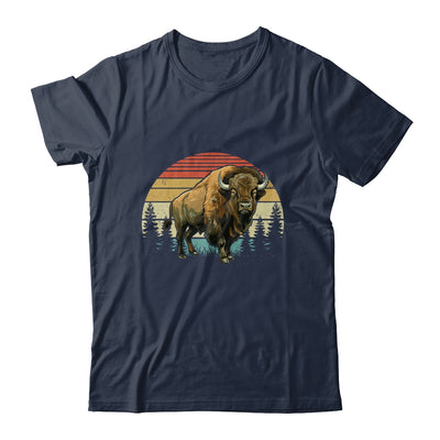 Retro Bison Design For Men Women Kids Buffalo Bison Lovers Shirt & Hoodie | siriusteestore