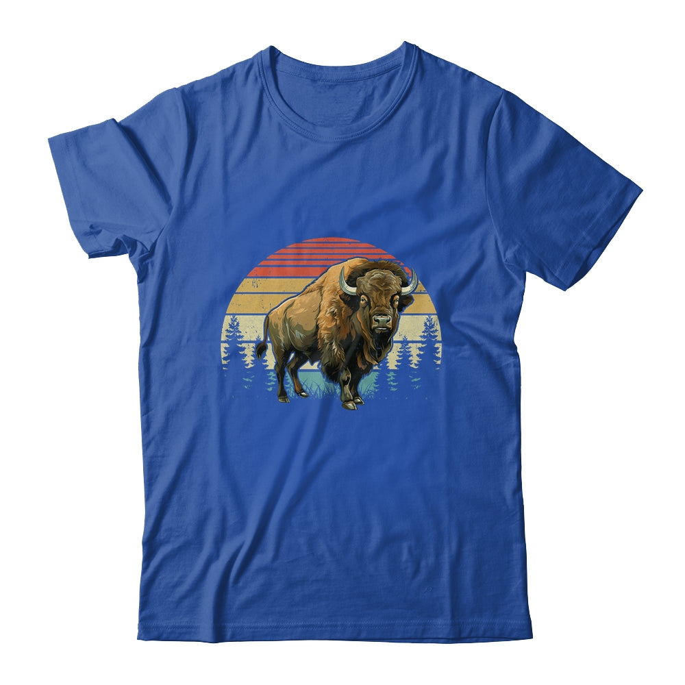 Retro Bison Design For Men Women Kids Buffalo Bison Lovers Shirt & Hoodie | siriusteestore