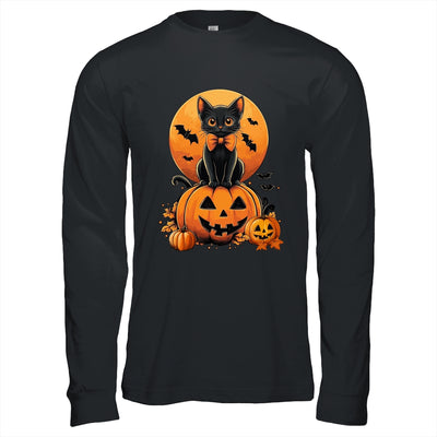 Retro Black Cat Pumpkin Halloween Costume Fall Autumn Season Shirt & Hoodie | siriusteestore