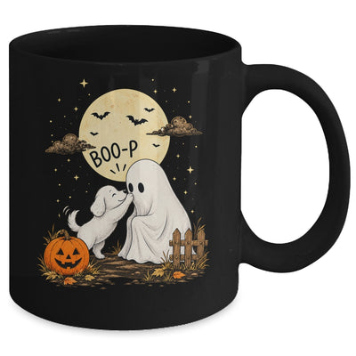 Retro Boo Boo-P Dog Ghost Funny Halloween Dog Lovers Mug | siriusteestore