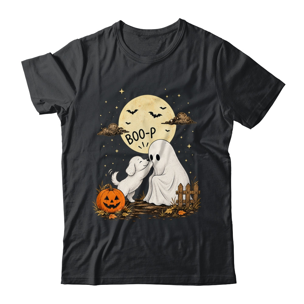Retro Boo Boo-P Dog Ghost Funny Halloween Dog Lovers Shirt & Hoodie | siriusteestore
