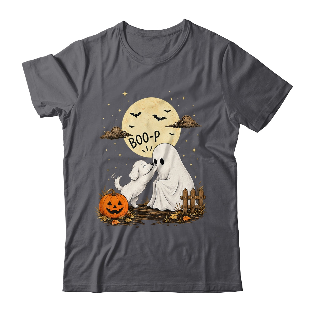 Retro Boo Boo-P Dog Ghost Funny Halloween Dog Lovers Shirt & Hoodie | siriusteestore