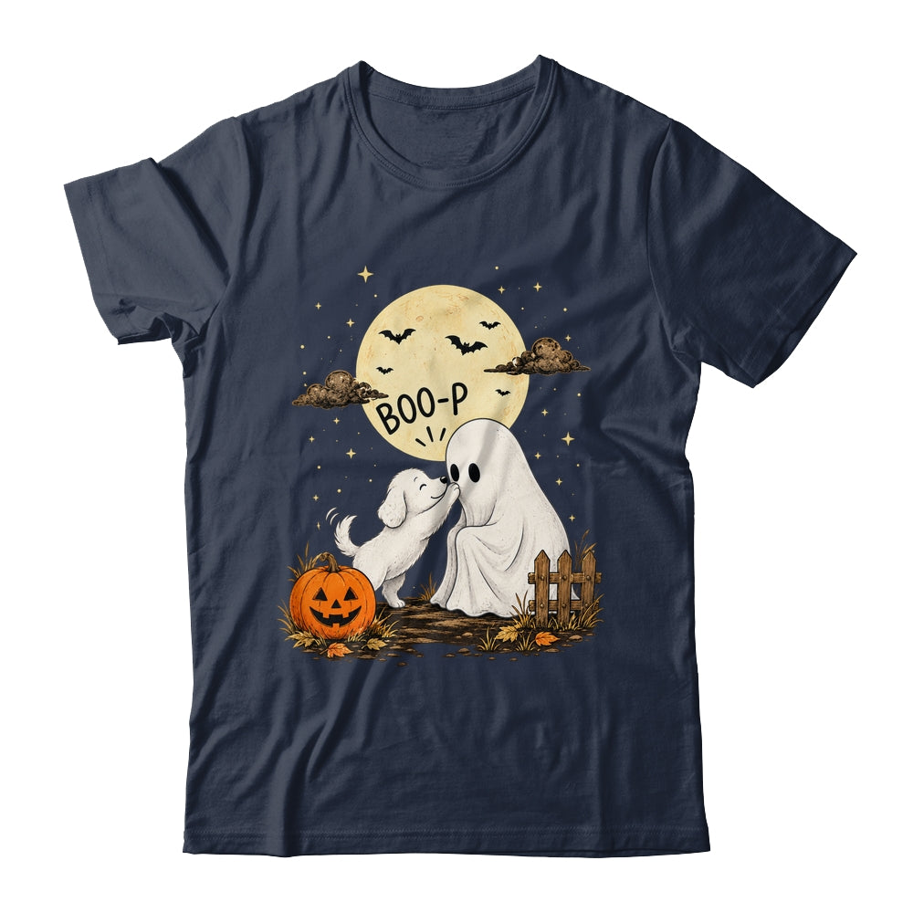 Retro Boo Boo-P Dog Ghost Funny Halloween Dog Lovers Shirt & Hoodie | siriusteestore